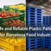plastic pallets in Barcelona.