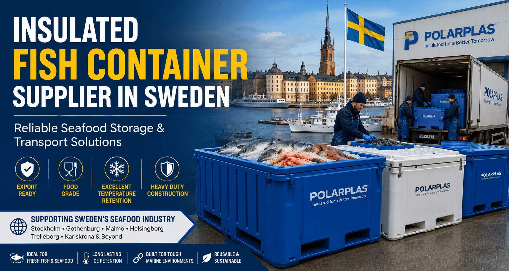 Insulated Fish Container Supplier in Sweden