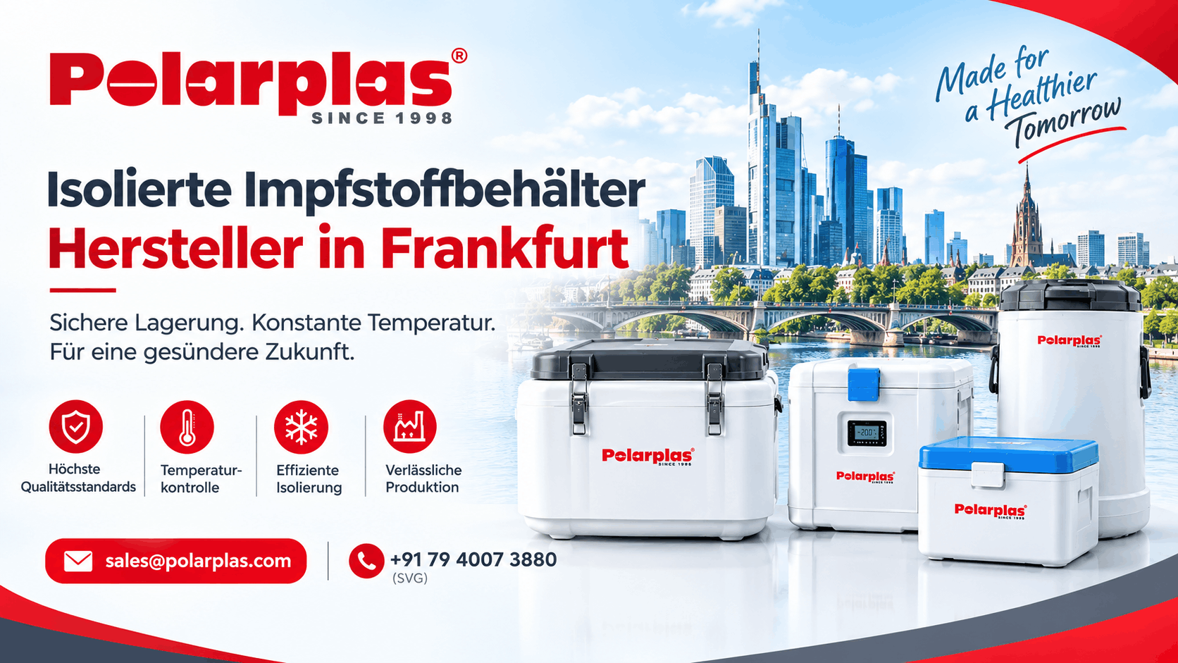 Isolierte Impfstoffbehälter Hersteller in Frankfurt