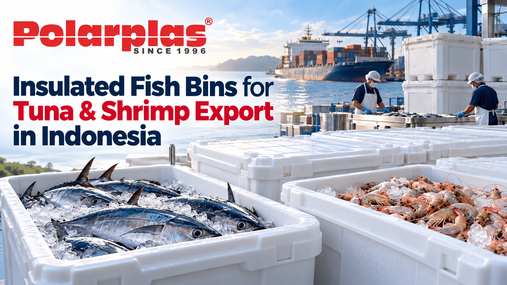 Insulated Fish Bins for Tuna & Shrimp Export in Indonesia